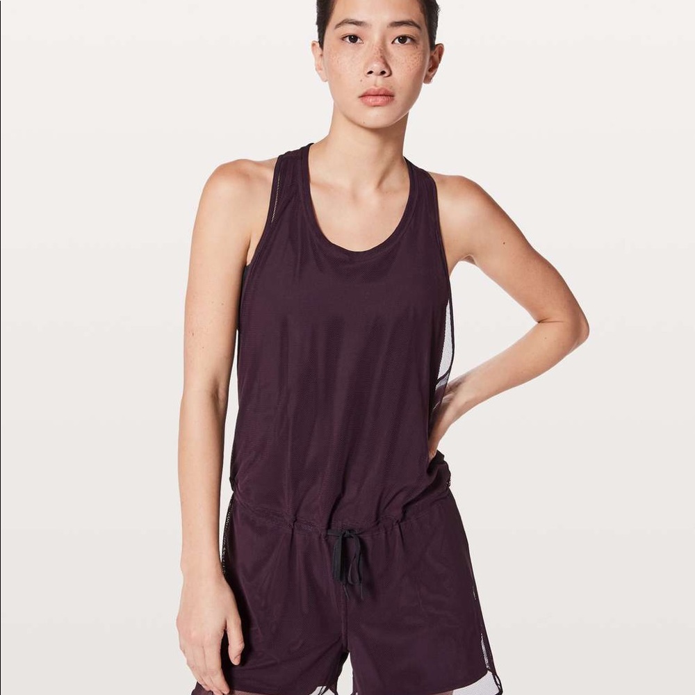 *Lululemon* Non-Stop Romper - Black Cherry